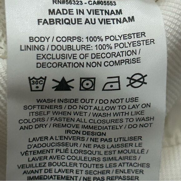 Nike Windrunner Classic Sport Jacket White Black Mens Small DA0001-134 - Picture 9 of 9